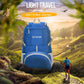 ZOMAKE Lightweight Packable Backpack 35L, Light Foldable Backpacks Water Resistant Collapsible Hiking Bag, Compact Folding Day Pack for Travel Camping(Dark Blue)
