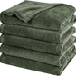 PHF Oversized King Fleece Blanket 120"x120", No Shed No Pilling Big Soft Blanket, Extra Large 10'x 10' Lightweight for Bed, Sofa Travel and Camping, Suitable for All Season, Olive Green