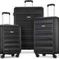 American Tourister Westridge Hardshell Luggage Set - 3 Piece Set - 20" Carry-On, 24” & 28” Checked Luggage Set with 360° Spinner Wheels - Expandable Suitcases for Extended Travel - Black