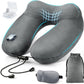 urophylla Inflatable Travel Neck Pillow for Airplanes, Super Soft Velvet Neck Support, Adjustable Firmness, Blow Up Plane Pillow for Long Flights, Road Trips, Travel Essentials with Eye Mask, Earplug