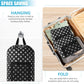 Portable Laundry Bag Backpack with Adjustable Straps & Mesh Pocket - Drawstring Closure for College, Apartment, Camping (Star Shape)