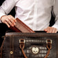 MR.OKAY 2 Watch Travel Case- Classic Leather Watch Case With Superb Texture.(Portable Watch Roll Or Organizer For Storage And Display).Festival Gift For Men ndcrafted By Artisans.
