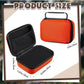 EVA Hard Case with Customizable Foam Protective EVA Carrying Case Shockproof Outdoor for Camera, Digital Products, Electronic Instruments with Knife(Orange,11 x 7.8 x 4.3 Inch)