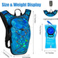Reflective Hydration Backpack, Hydration Pack - Water Backpack with 2L/3L Hydration Bladder, Essential for Festivals - Rave Hydration Pack for Hiking, Running, Cycling, and Festivals