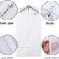 Garment Bags for Hanging Clothes, Clear Plastic Closet Storage Covers with Cedar Balls, 24" x 43"/54”, 6 Pack