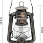 YAKii LED Vintage Lantern Metal Hanging Hurricane 12 LED Dimmer Switch Warm White Battery Operated Power Outage Indoor Camping Lighting Outdoor Brooklyn (Copper 2 Pack)