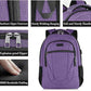 BIKROD Backpack for Women and Men, Extra Large School Backpacks for Teens, Water Resistant Back Pack Fits 17 Inch Laptop, Business Anti Theft Sturdy Computer Bag Gifts, Purple