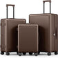 Joyway Luggage Sets 3 Piece with Spinner Wheels, Carry On Luggage 20In with ABS+PC Hardshell, Lightweight Suitcase Set with TSA Lock and Pressure-resistant Frame, 20/24/28 Inch, Coffee