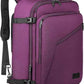 MATEIN Carry on Backpack for Women, 27L Flight Approved Backpack for Teacher Nurse, Fashion Expandable Airline Daypack for Plane, Lightweight Hiking Weekend Back Pack, Traveler Gifts, Purple