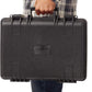 Amazon Basics Hard Camera Case, Medium, Black, Solid, 18"L x 14"W x 6"H