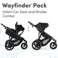BOB Gear Wayfinder Travel System, Infant Car Seat and Stroller Combo, Nightfall