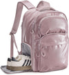BAGSMART 30L Travel Backpack, 15.6 Inch Carry On Backpack Flight Approved, Personal Item Travel Bag, Water Resistant Weekender Bag Daypack, Rose Purple