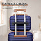 Joyway Luggage Set 3 Piece Suitcase Sets with Spinner Wheel,Hardside Expandable Travel Laggage with TSA Lock (13/20/24/28 Navy brown