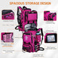 Goture Fishing Backpack, 58L 900D Water-Resistant Insulated Tackle Backpack with Cooler, Rod Holders, 8 Lure Pockets, Detachable Crossbody Bag, Gear Storage Large Fishing Bag for Camping Hiking