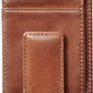 House of Jack Co. Carryall Slim Money Clip Wallet for Men, Strong Magnetic Clip, Front Pocket Wallet Card Holder, Full Grain Cowhide Leather,Tan