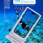 wellhouse Waterproof Phone Pouch, Waterproof Phone Case for iPhone 16 15 14 13 12 Pro Max XS Samsung, IPX8 3D Cellphone Dry Bag Beach Essentials (1 Pack - White8.0, 8 inch)