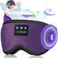 LC-dolida Sleep Headphones, Sleep Mask Bluetooth Wireless Music Eye Mask, Sleeping Headphones for Side Sleepers Sleep Mask with Bluetooth Headphones Ultra-Thin Stereo Speakers Perfect for Sleeping