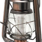 YAKii LED Vintage Lantern Metal Hanging Hurricane 12 LED Dimmer Switch Cold White Battery Operated Power Outage Indoor Camping Lighting Outdoor Brooklyn (Copper 2 Pack)