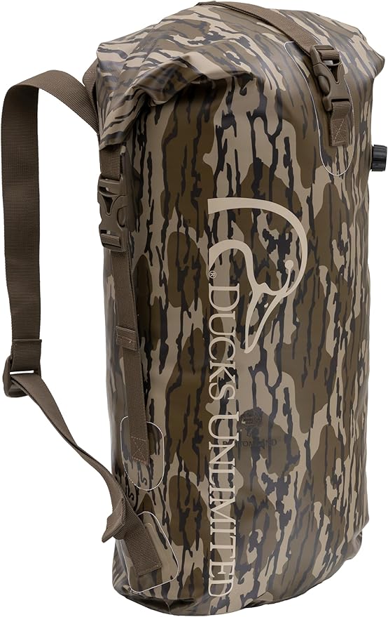 ALPS OutdoorZ Ducks Unlimited Guardian Backpack Dry Bag, 35L - Mossy Oak Original Bottomland
