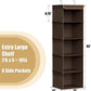 Simple Houseware 5 Shelf Hanging Closet Organizer, Brown