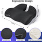 Seat Cushion for Office Chair, Large Thick Seat Cushion for Tailbone Pain Relief, Sciatica & Back Support, Memory Foam Office Chair Cushion for Long Sitting, Coccyx Cushion for Car, Wheelchair