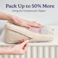 Vandel Space-Saving Compression Packing Cubes for Women, Men, Compressible Carry On Suit Case Organizer Luggage Packing Cubes for Travel Organizer Bags for Luggage and Backpacks, Suitcase Cube - Roamly
