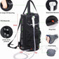 WILD HEART Camping Shower 22L/ 12L Portable Shower for Camping with Pressure Foot Pump and Hose - Solar Shower Bag Backpack for Camping, Road Trip & Outdoor Use