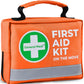 General Medi First Aid Kit - 150 Pieces Small Compact First Aid Kit Bag - Includes Instant Cold Pack, Emergency Blanket for Travel, Home, Office, Vehicle, Camping（Orange）