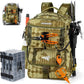 KastKing BaitSpace 50L Fishing Tackle Backpack with Removable Bait Binder,2 Rod Holders Storage Fishing Gear and Equipment