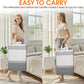 2 Pack Large Laundry Baskets, Laundry Hampers, Freestanding Waterproof Collapsible Clothes Bag with Extended & Reinforced Handles - Clothes Basket for Dorm, Bathroom, Home (Light Grey/75L)