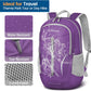 ZOMAKE Ultra Lightweight Packable Backpack 25L, Foldable Hiking Backpacks Water Resistant Small Folding Daypack for Travel(Purple)