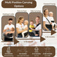 Baby Carrier with Hip Seat – Adjustable Waistband, Safety Harness & Storage Pockets – Detachable Shoulder Strap – Foldable Design for Newborns & Toddlers – Comfortable & Compact