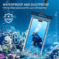 UNBREAKcable Waterproof Phone Pouch-2 Pack IPX8 Waterproof Phone Case for iPhone 16 15 14 13 12 11 Pro Max & Samsung S25 S24-Dry Bag & Travel Essentials for Beach, Pool, Kayak & Cruise-7" Black+Blue