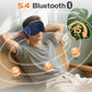 Bluetooth Sleep Mask with 2 Removable 3D Contoured Cup, Bamboo Cotton Sleeping Headphones for Side Sleepers with Timming Setting, Blackout Eye Mask for Sleeping Travel Meditation Men Women