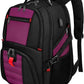 YOREPEK 18.4 Laptop Backpack, Large Backpacks Fit Most 18 Inch Laptop with USB Charger Port, TSA Friendly Flight Approved Weekend Carry on Backpack with Luggage Strap for Men and Women, Purple - Roamly