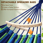 Chihee Cotton Hammock Large Soft Breathable Camping Hammock Holds Up to 660lbs Portable Tree Hammock with Detachable Spreader Bar Pillow 2 Strong Webbings 2 Carabiners Patio Garden Indoor Outdoor