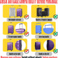 0.4mm Thick Transparent PVC Luggage Protector Cover Set, Waterproof TSA Approved Luggage Covers for Suitcase, Clear Suitcase Covers for 19-29 Inch Spinner Luggage