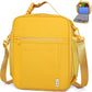 NOL Nylon Waterproof Kids Lunch Bag, Insulated Lunch Bag, Lunch box Cooler, Reusable, Zip Closure with Buckle Handle Holds Lunch Box, Snacks & Water Bottle for School Work, Earth-yellow
