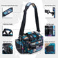 Goture Fishing Tackle Bag, 600D Water-Resistant Soft Side Crossbody Sling Bag for Men & Women,Small Gear Storage Tactical Bags for Saltwater & Freshwater,Fits 4 3600 Tackle Boxes (Not Included)