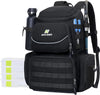 N NEVO RHINO Fishing Tackle Backpack with Rod Holders, 40L Large Fishing Bag with Waterproof Rain Cover,Outdoor Tackle Bag