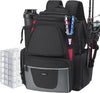 Piscifun Fishing Backpack with 2 Rod Holders & 4 Tackle Boxes, Large Tackle Storage Bag With Rain Cover for Fishing Gear