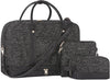 Weekender Bag for Women Canvas Overnight Bag Large Travel Tote Bag Carry on Shoulder Duffle Bag With Shoe Compartment,Perfect for Travel/Daily Use/Birthday Gift …