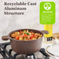 SENSARTE Nonstick Cookware Set 13-Piece, Healthy Pots and Pans Set Kitchen Cooking Set with Stay-Cool Handles, Silicone Utensils and Pot Protectors, PFOA Free