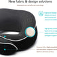 Orthopedic Neck Pillow, Travel Neck Pillows for Airplanes, Memory Foam Kit, 360° Head Support, Airplane Pillow Set with 3D Contoured Eye Masks, Earplugs, and Luxury Mesh Bag (Black)