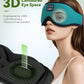 MUSICOZY Sleep Headphones Breathable Bluetooth Headband 3D Sleeping Headphones, Wireless Music Eye Mask Sleep Earbuds for Side Sleeper Women,Men Office Air Travel Cool Tech Gadgets Unique Gifts Green