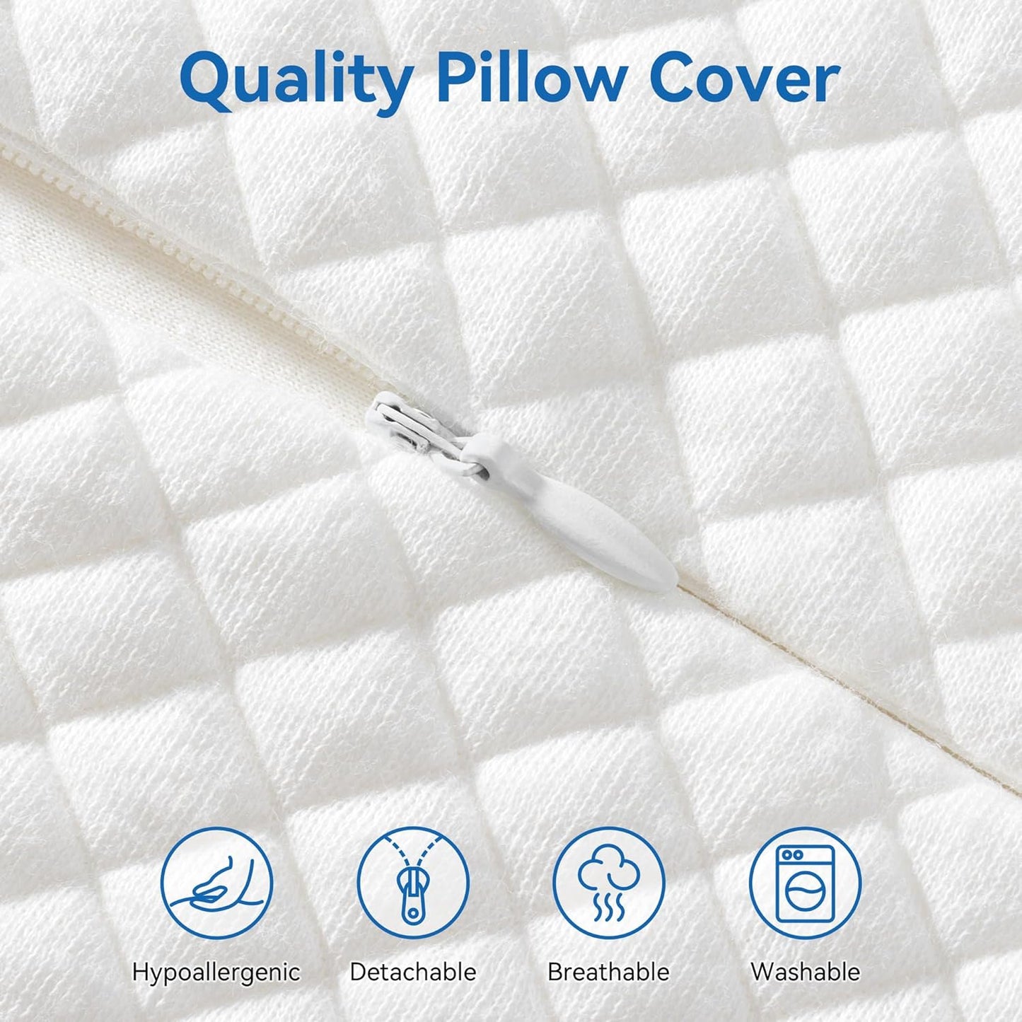 AM AEROMAX 32" King Size Contour Memory Foam Pillow, Cervical Pillow for Neck Pain Relief, Neck Orthopedic Sleeping Pillows for Side, Back and Stomach Sleepers