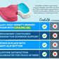 ComfiLife Premium Gel & Memory Foam Seat Cushion – Doctor Recommended Office Chair Cushion, Car Seat Cushion – Chair Cushions for Back & Sciatica Pain Relief – Seat Cushions for Office & Desk (Pink)