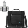 PAVILIA Extra Large Toiletry Bag Travel Bag for Women Men, Hanging Cosmetic Organizer, Water Resistant Makeup Bag for Accessories Toiletries, Travel Essentials Kit (Black)