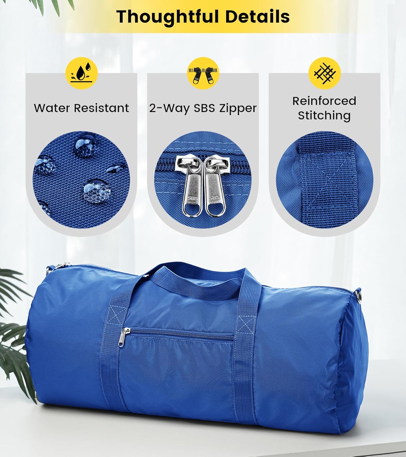 Vorspack Duffel Bag 20-24-28 Inches Foldable Gym Bag for Men Women Duffle Bag Lightweight with Inner Pocket for Travel Sports - Roamly