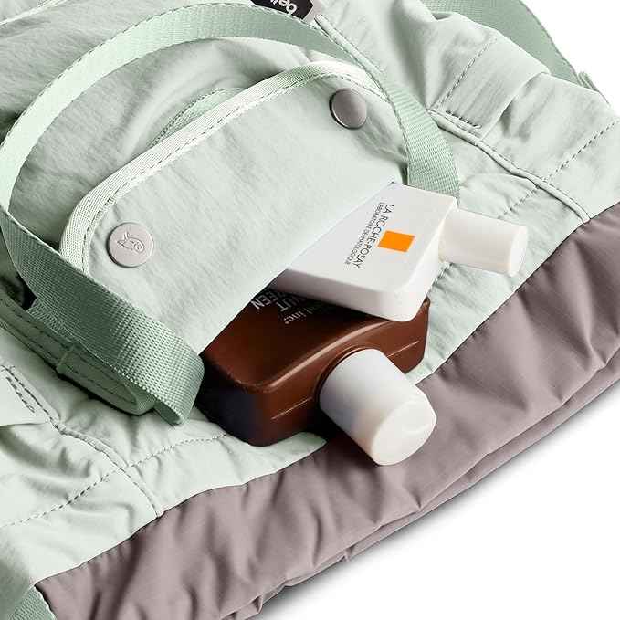 Bellroy Cinch Bucket Bag (compact 9 liter lightweight crossbody bag with external organization, internal zip pocket, adjustable shoulder strap, and adapts to be carried three ways) - Seafoam